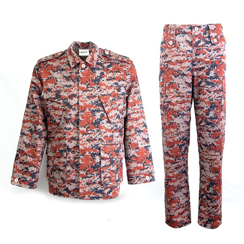 Ghana Red Digital Camouflage Fire Military Style Service taistelupuku univormut