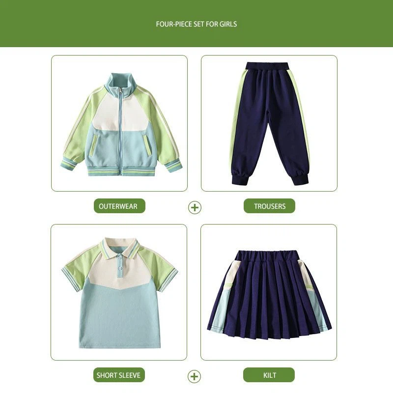 Spring And Autumn Sports School Uniform OEM best
